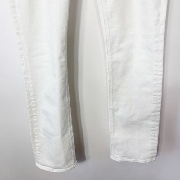 J. Crew Matchstick White Straight-Leg Jeans Classic Fit Cotton Blend Denim Sz 30 - Picture 8 of 9